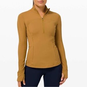 Lululemon Run Briskly 1/2 Zip Spiced Bronze Size 2